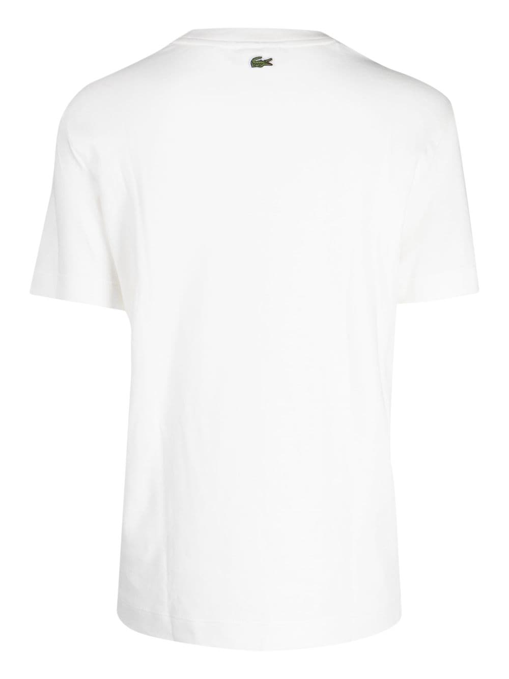 Lacoste T-shirt met print Wit