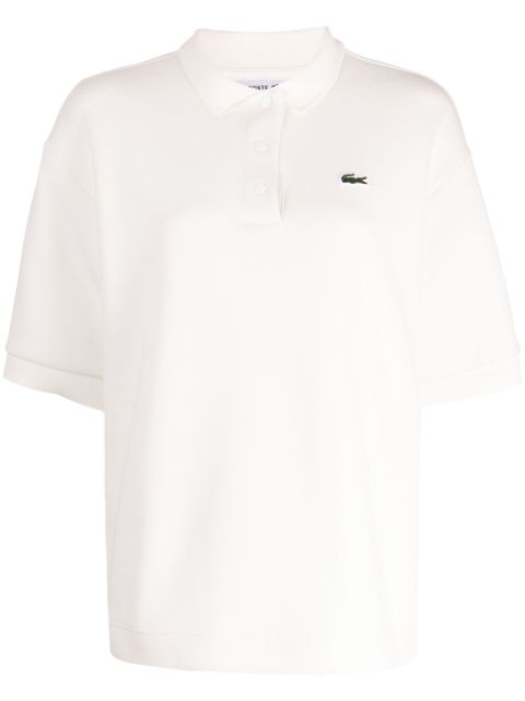 Lacoste logo-applique cotton polo shirt Women