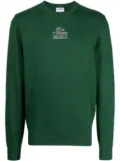 Lacoste Signature logo-print jumper - Green