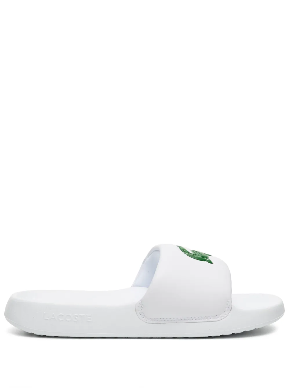 Lacoste cheap rubber slides