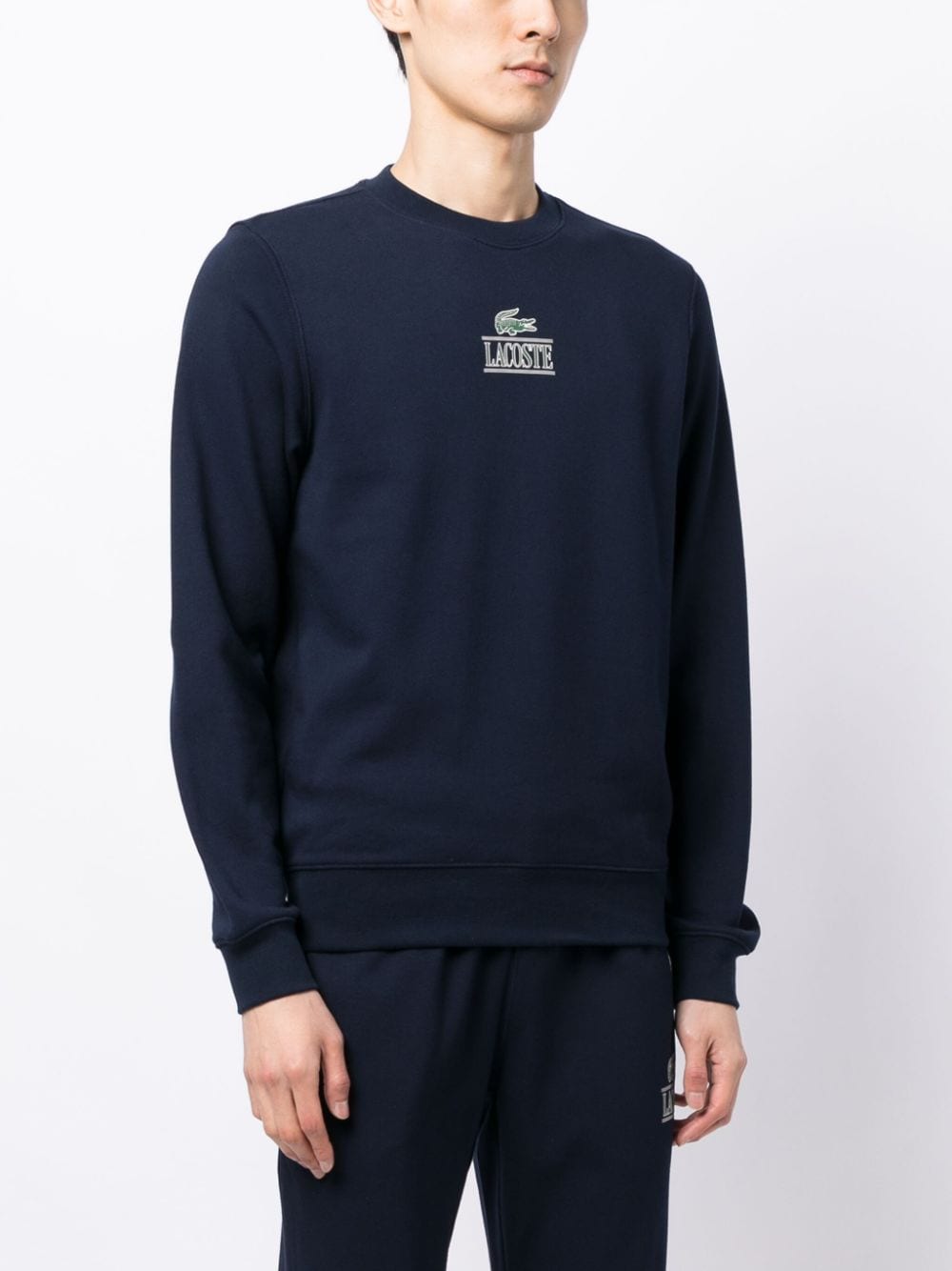 Lacoste Sweater met logoprint Blauw