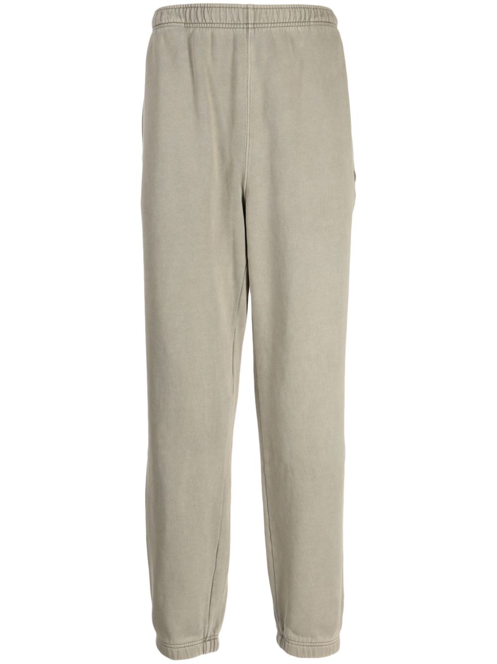 Lacoste Tapered Cotton Track Trousers In Brown