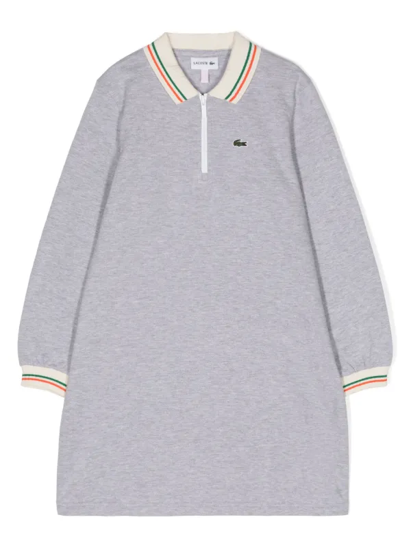 Lacoste Kids cotton blend Polo Dress Grey FARFETCH BH