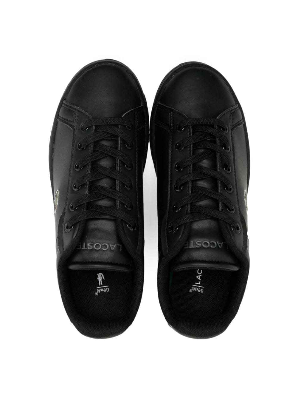 Lacoste Kids Carnaby Pro leather sneakers Black