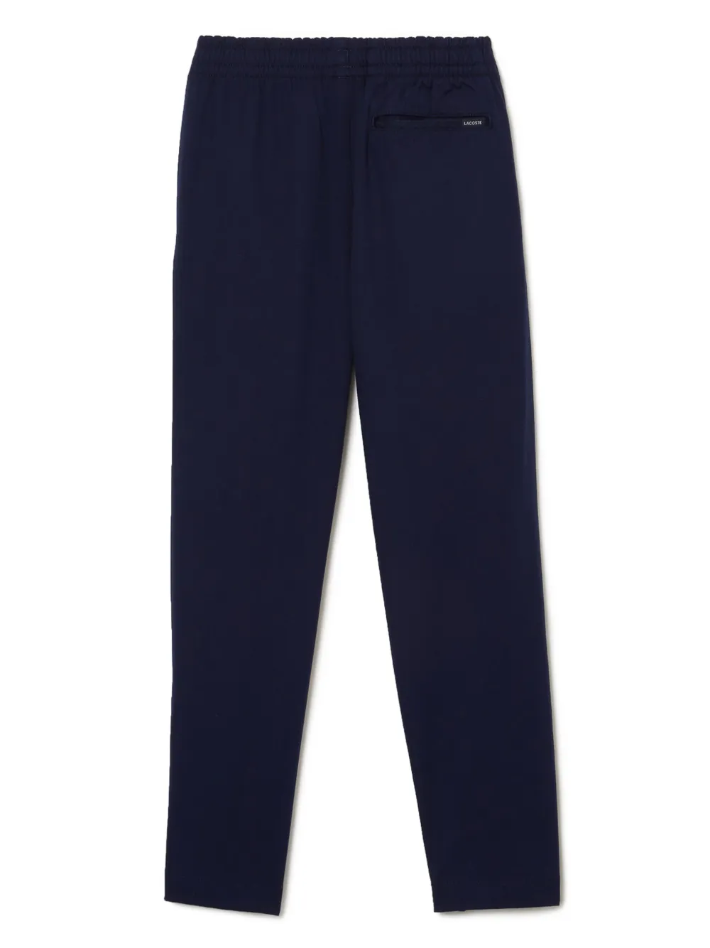 Shop Lacoste Stretch-cotton Gabardine Chinos In Blue