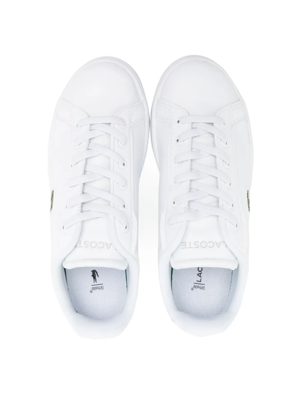 Lacoste Kids Carnaby Pro leren sneakers Wit