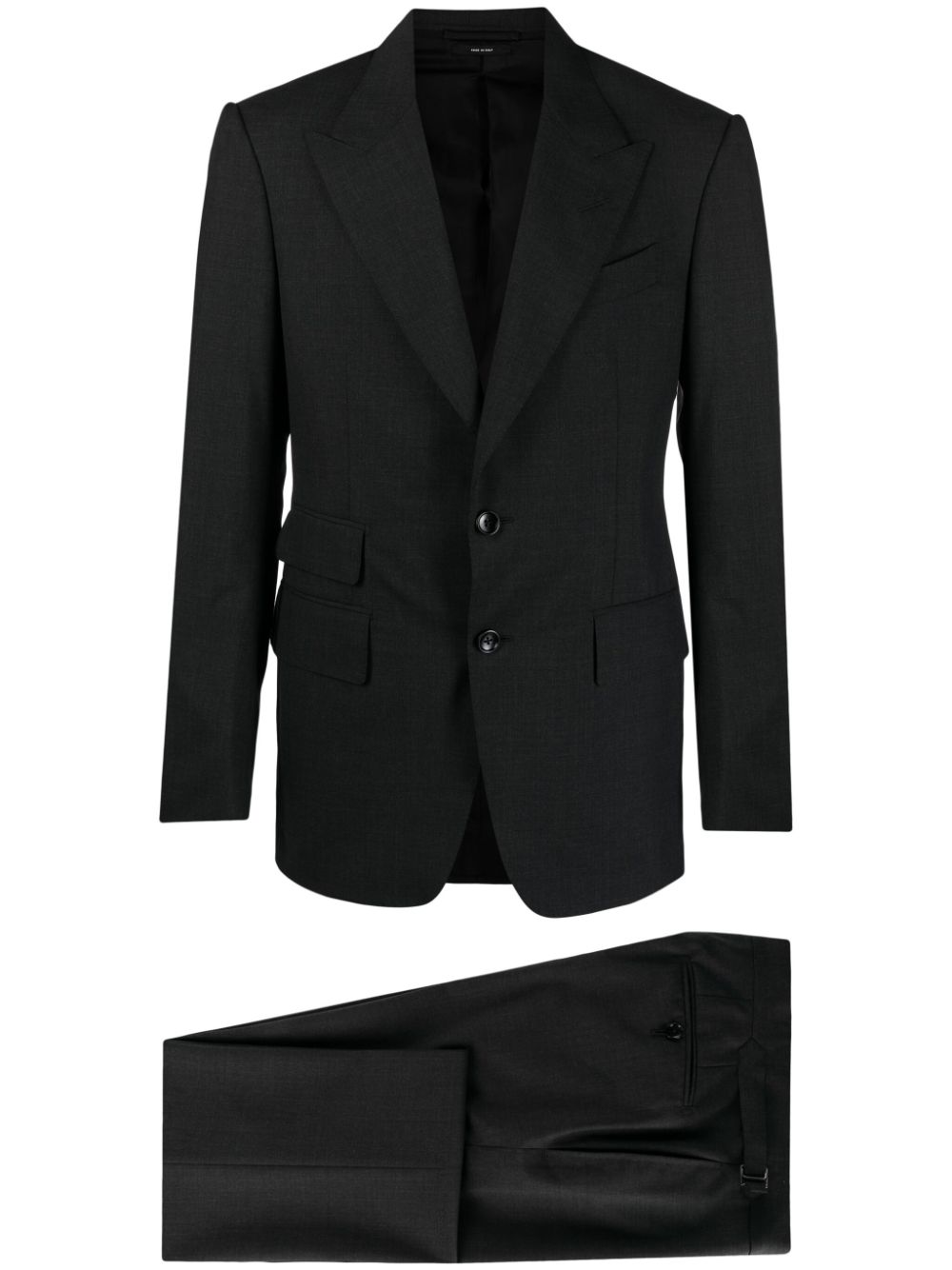 Tom Ford Single-breasted Wool Suit In Grey