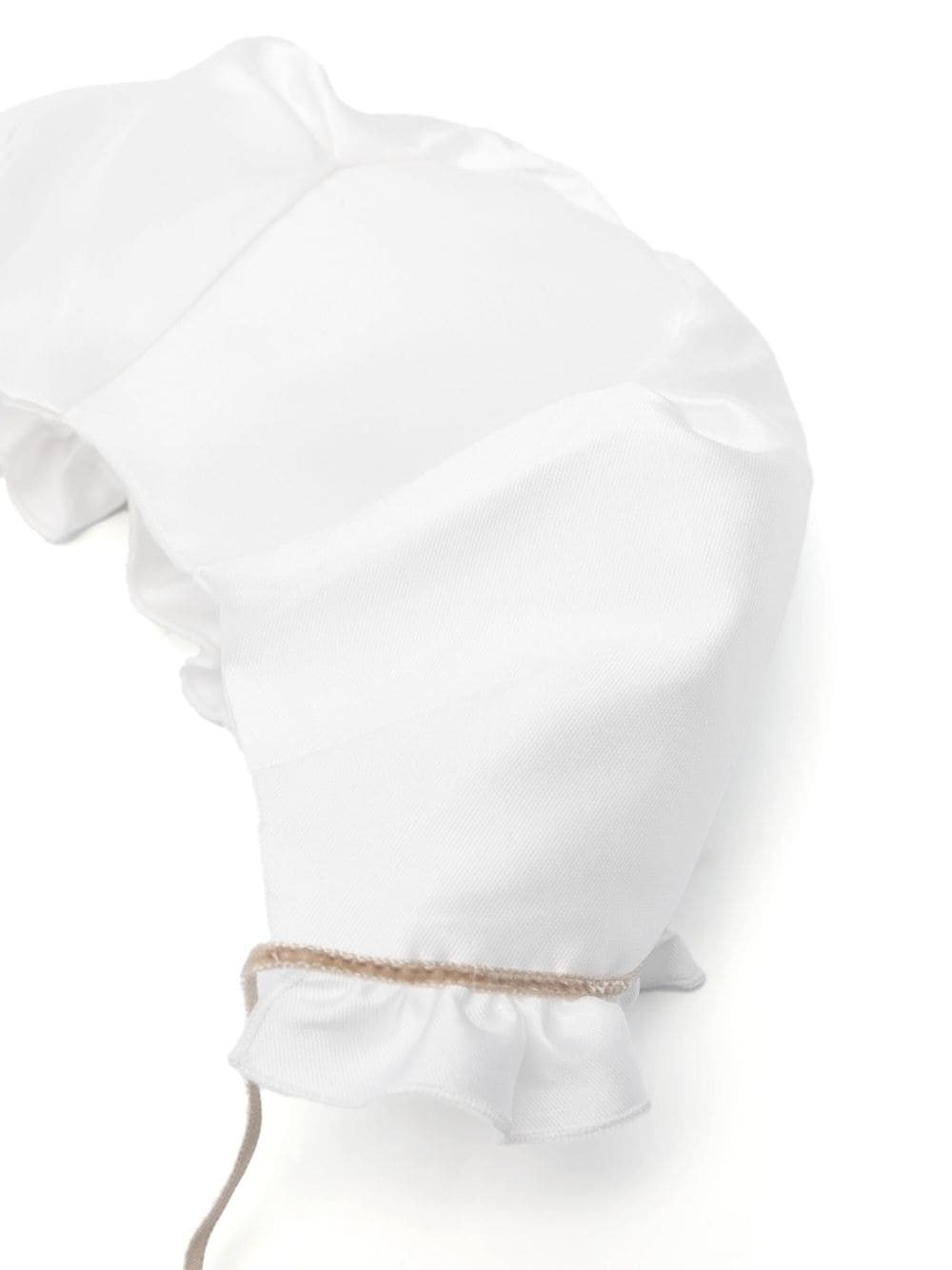 Image 2 of La Stupenderia ruffled self-tie bonnet