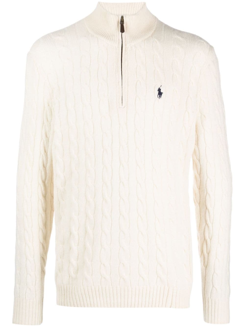 Image 1 of Polo Ralph Lauren logo-embroidered wool-blend jumper
