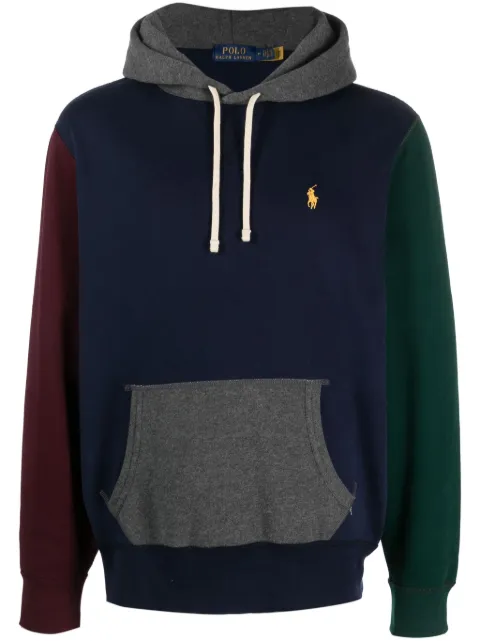 Polo Ralph Lauren colour-block drawstring hoodie