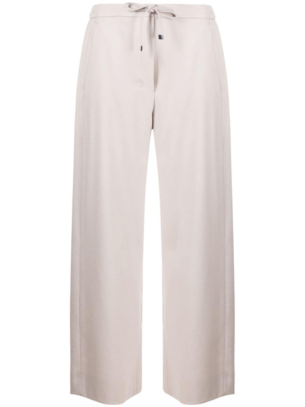 's Max Mara Drawstring Cropped Trousers In Neutrals