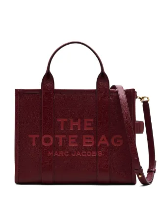 Marc Jacobs The Medium Leather Tote Bag | Red | FARFETCH