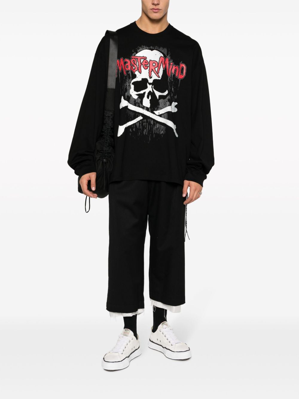 Mastermind World skull-print cotton sweatshirt - Zwart