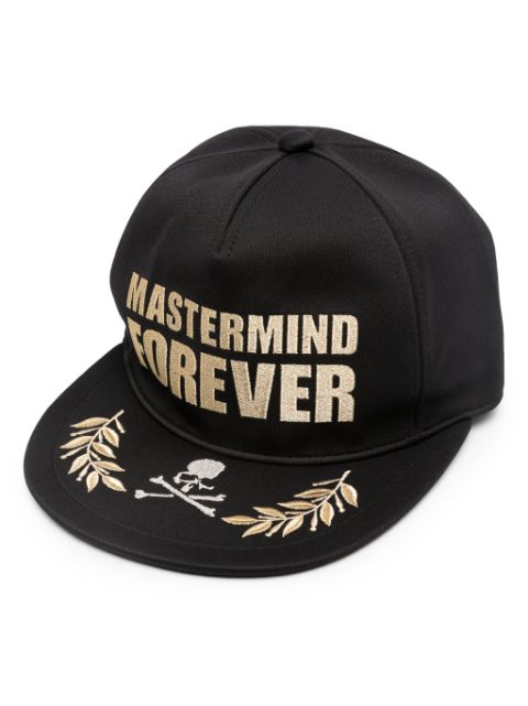 Mastermind Japan logo-embroidered flat-peak cap