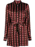 Wales Bonner check-print tie-waist blouse - Brown