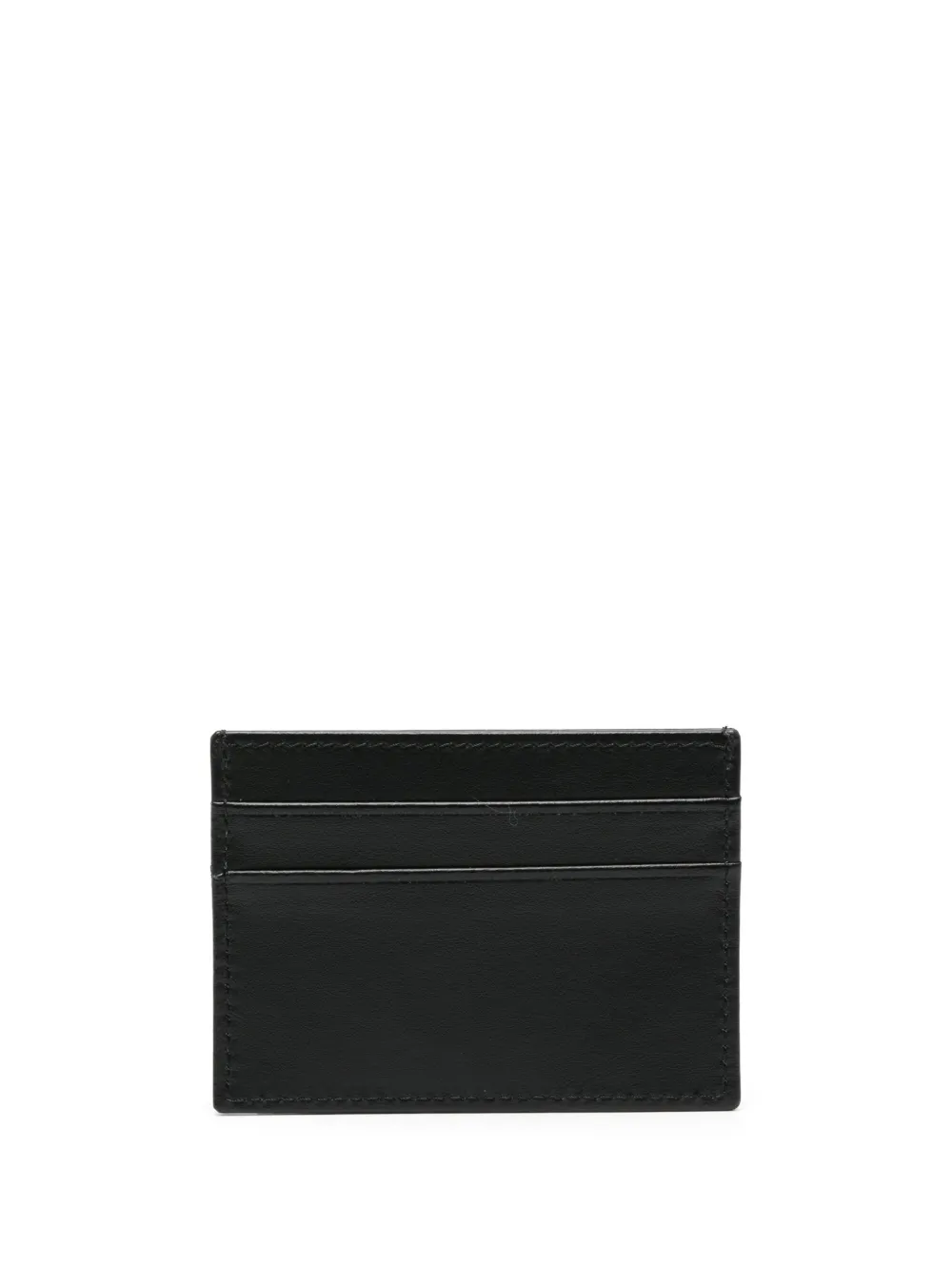 Corneliani Leren pasjeshouder met logo-reliëf Zwart