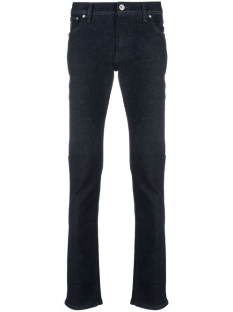 Corneliani logo-appliqué straight-leg jeans 