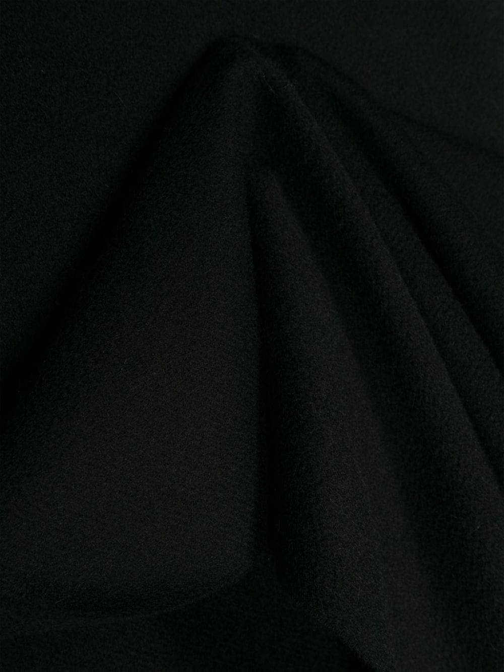 Corneliani Kasjmier sjaal met geborduurd logo Zwart