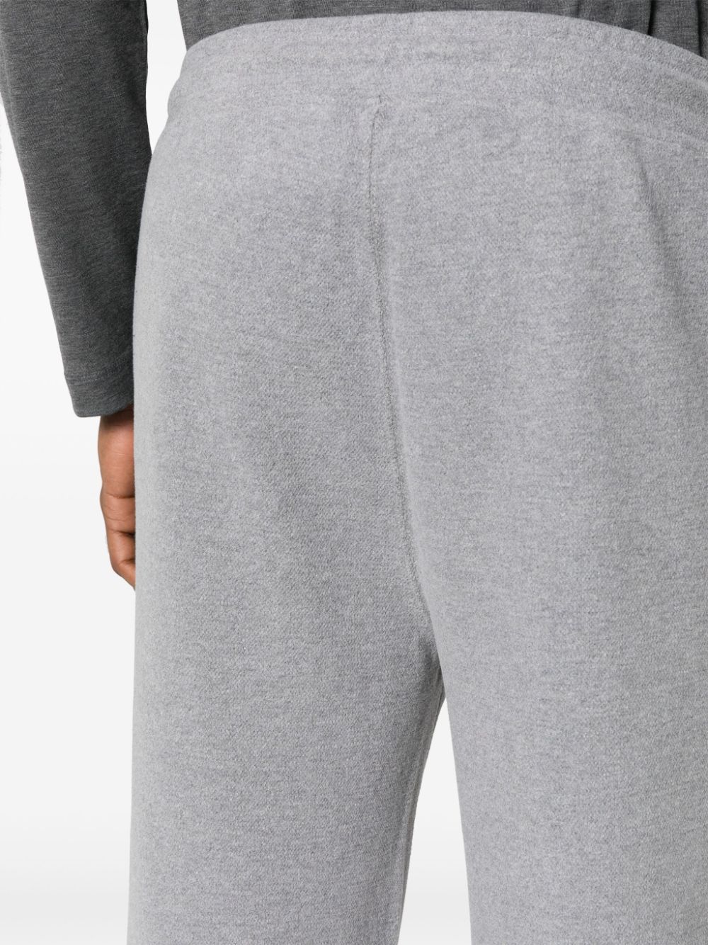 Shop Corneliani Drawstring Tapered Track Pants In Grey