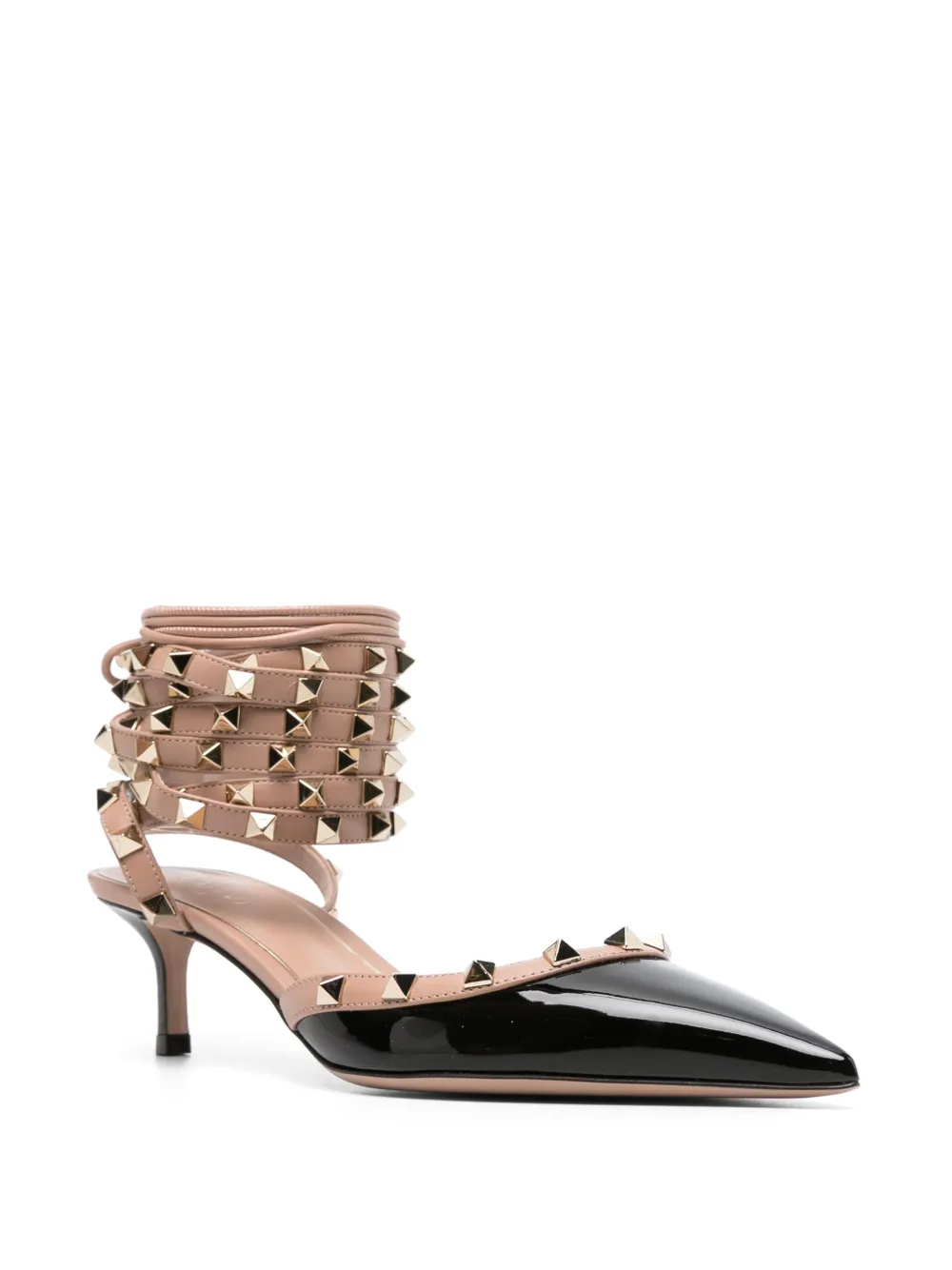 Valentino Garavani Rockstud leren pumps - Zwart