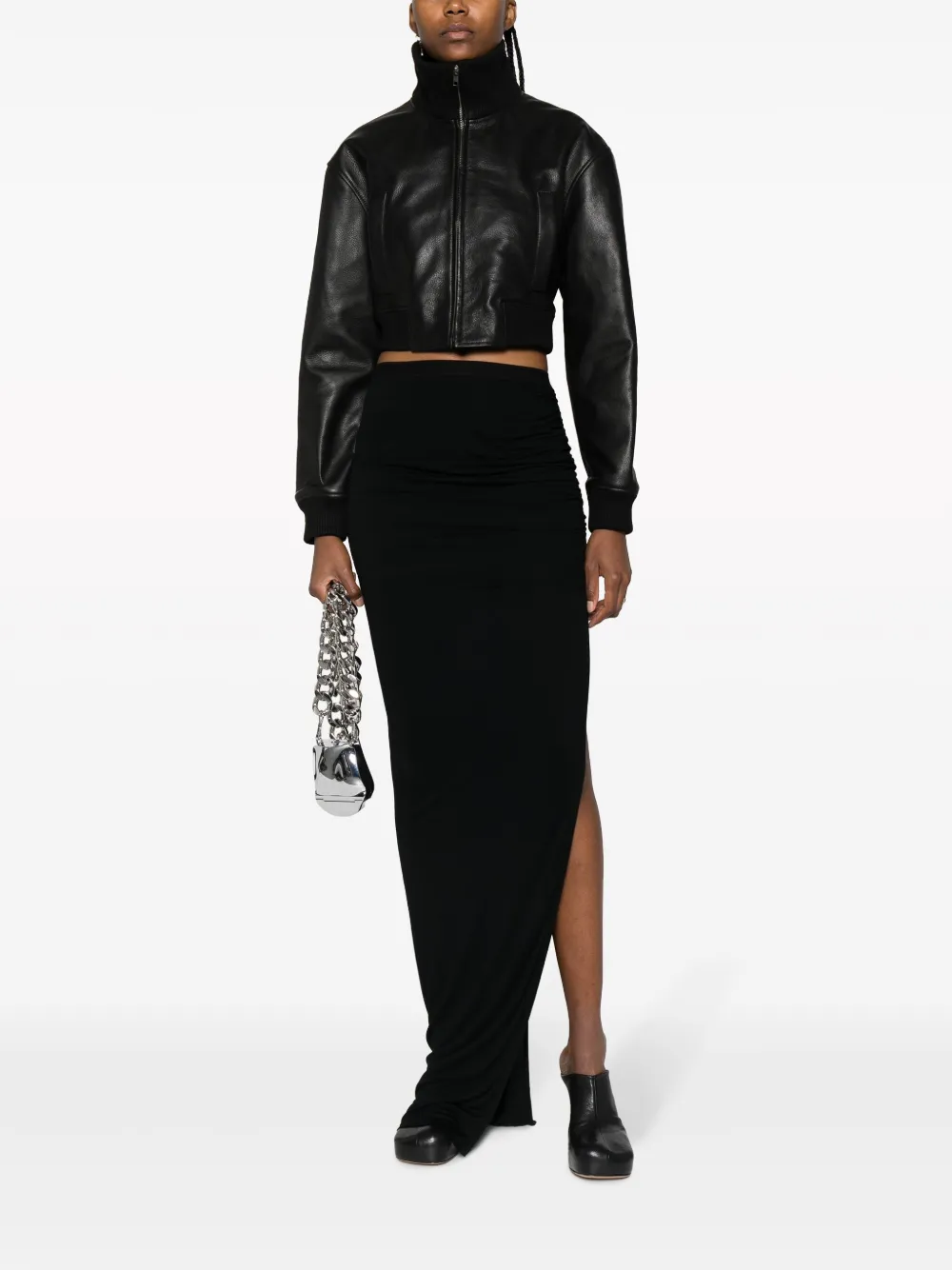 Rick Owens Lilies Gedrapeerde maxi-rok - Zwart
