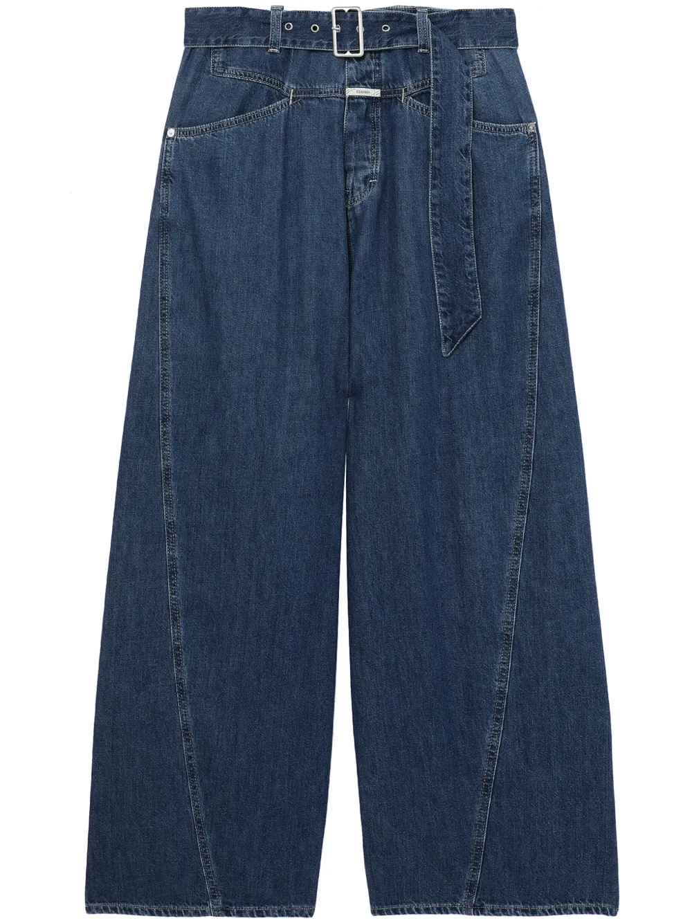 Closed Baggy-X jeans met wijde pijpen Blauw