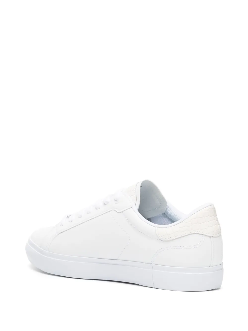 Lacoste Powercourt leren sneakers Wit