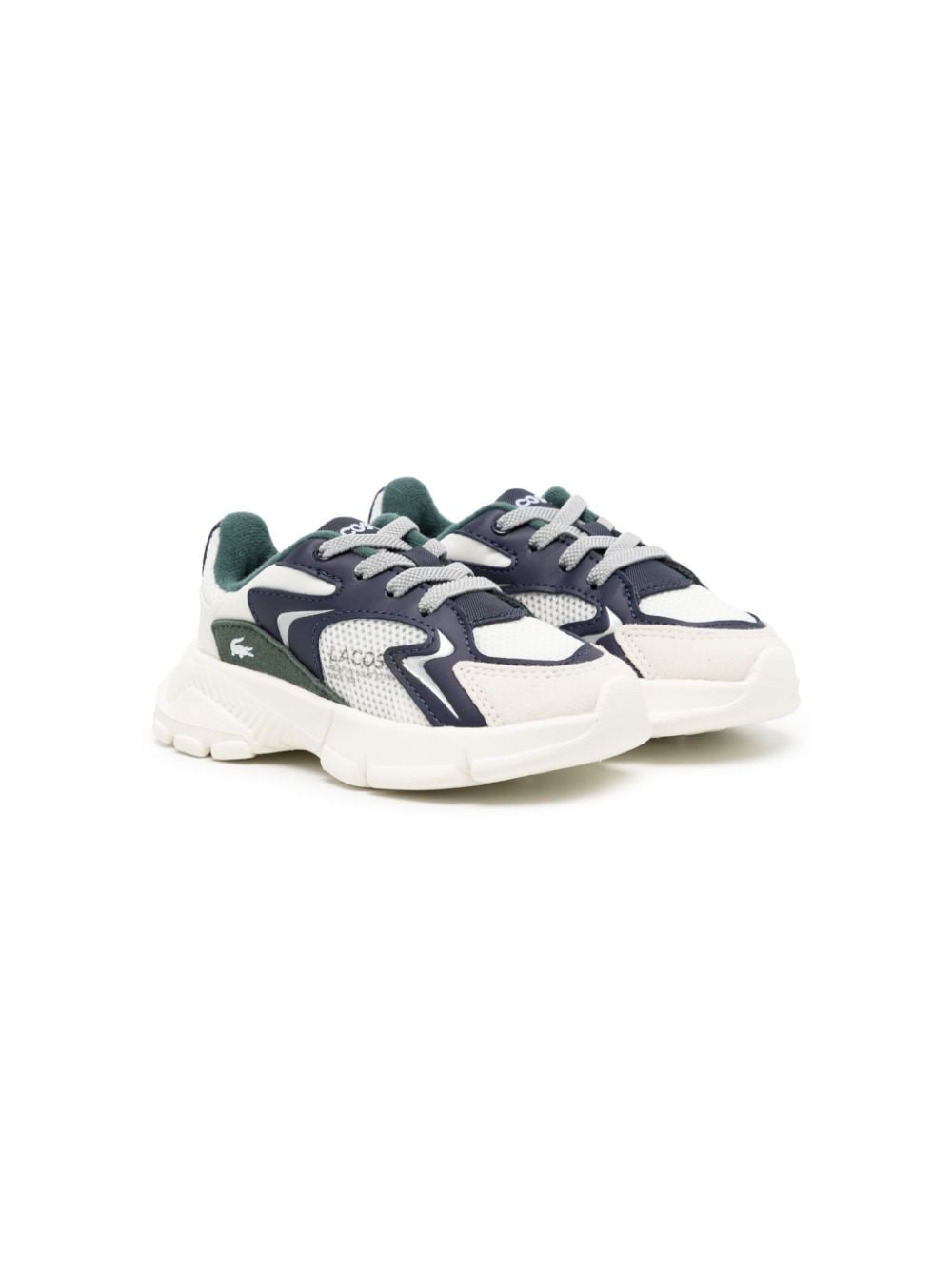 Lacoste Kids' L003 Neo Panelled Sneakers In Blue