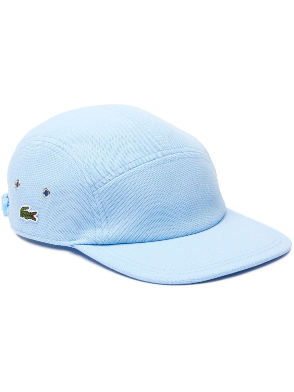 Shop Lacoste Logo-patch Organic Cotton Cap In Blue