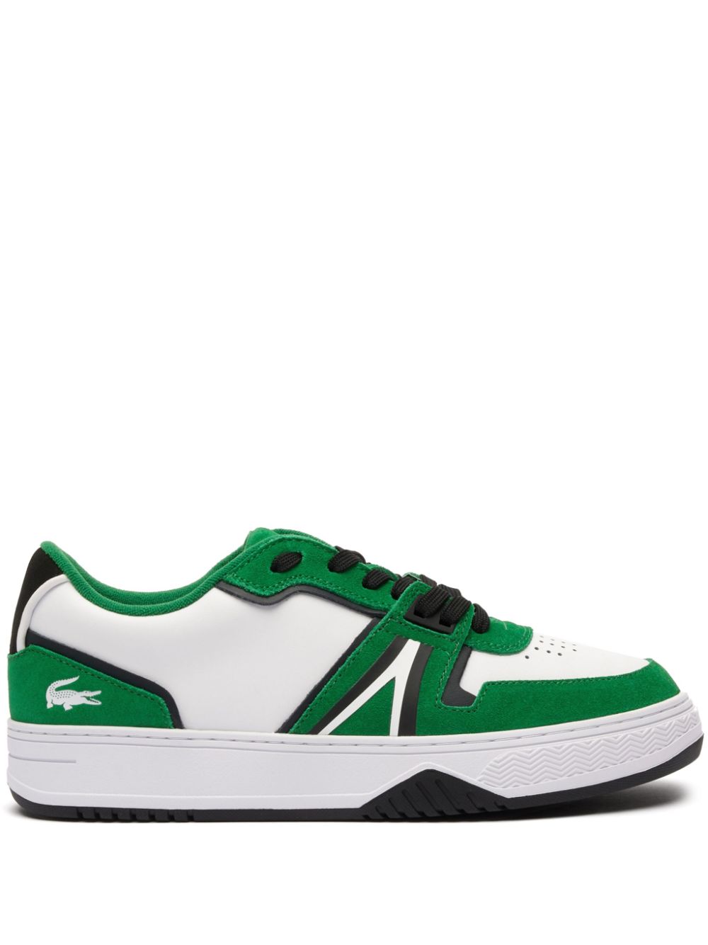 LACOSTE L001 COATED LEATHER SNEAKERS
