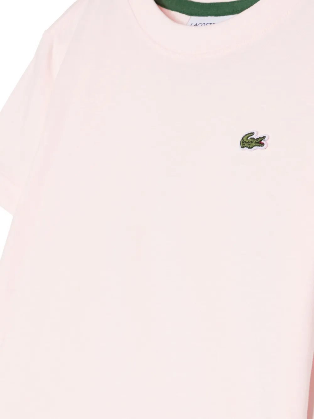 LACOSTE LOGO-EMBROIDERED COTTON T-SHIRT