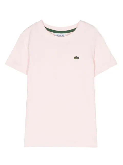 Lacoste Kids Camiseta com logo bordado