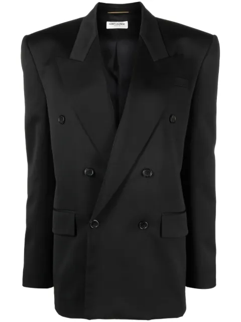 Saint Laurent double-breasted wool blazer