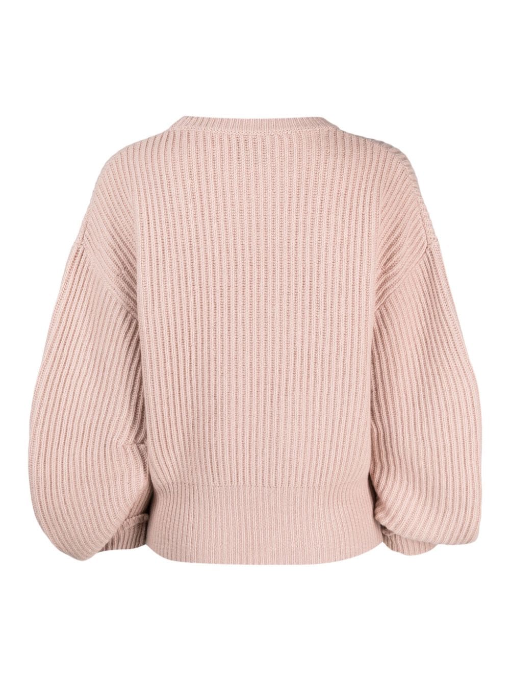 Shop Nude Ribbed-knit Crew-neck Jumper In Rosa