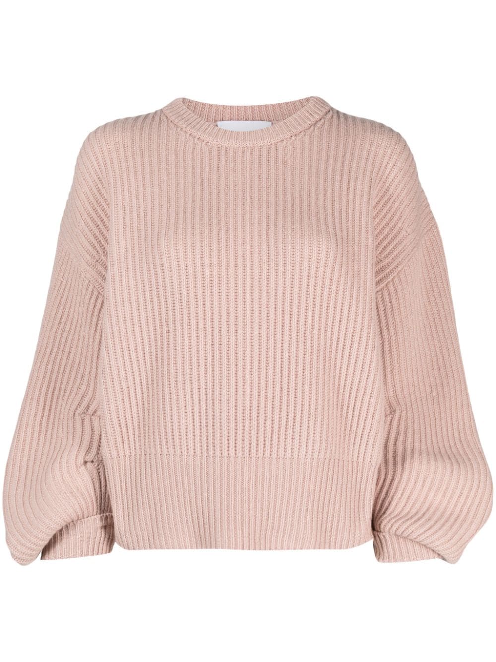 Nude Ribbed-knit Crew-neck Jumper In Rosa
