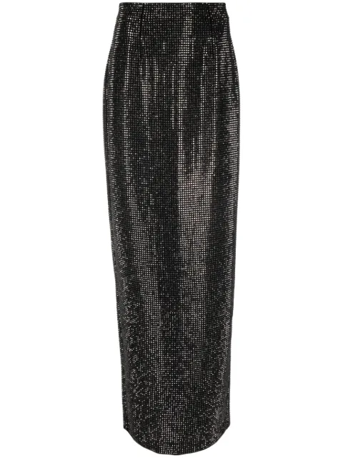 Roland Mouret rhinestone-embellished high-waisted pencil skirt
