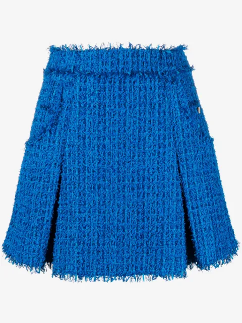 Balmain kort plisseret nederdel