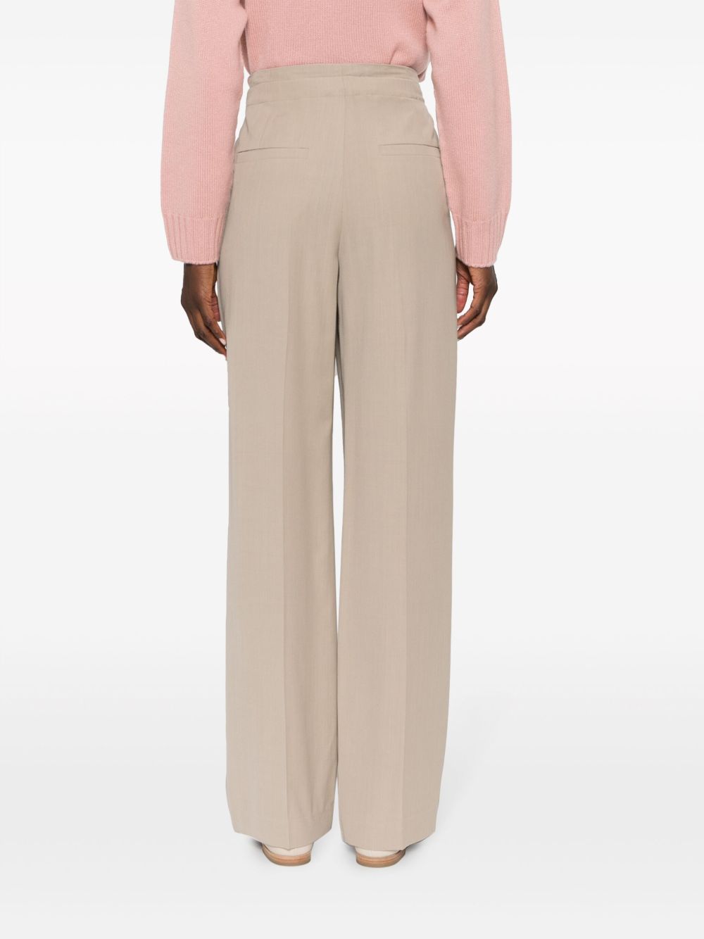 Brunello Cucinelli belted pleated straight-leg trousers Women