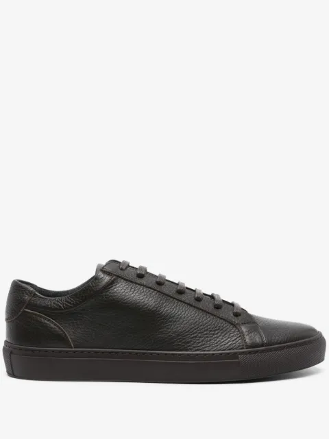 Corneliani Boston pebbled leather sneakers