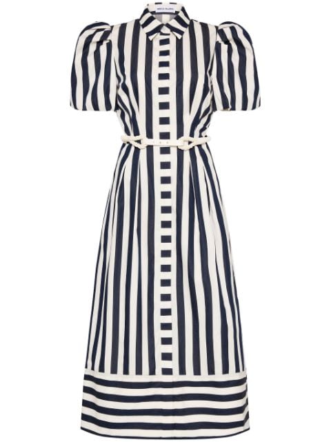 Rebecca Vallance Katerina stripe-print cotton dress