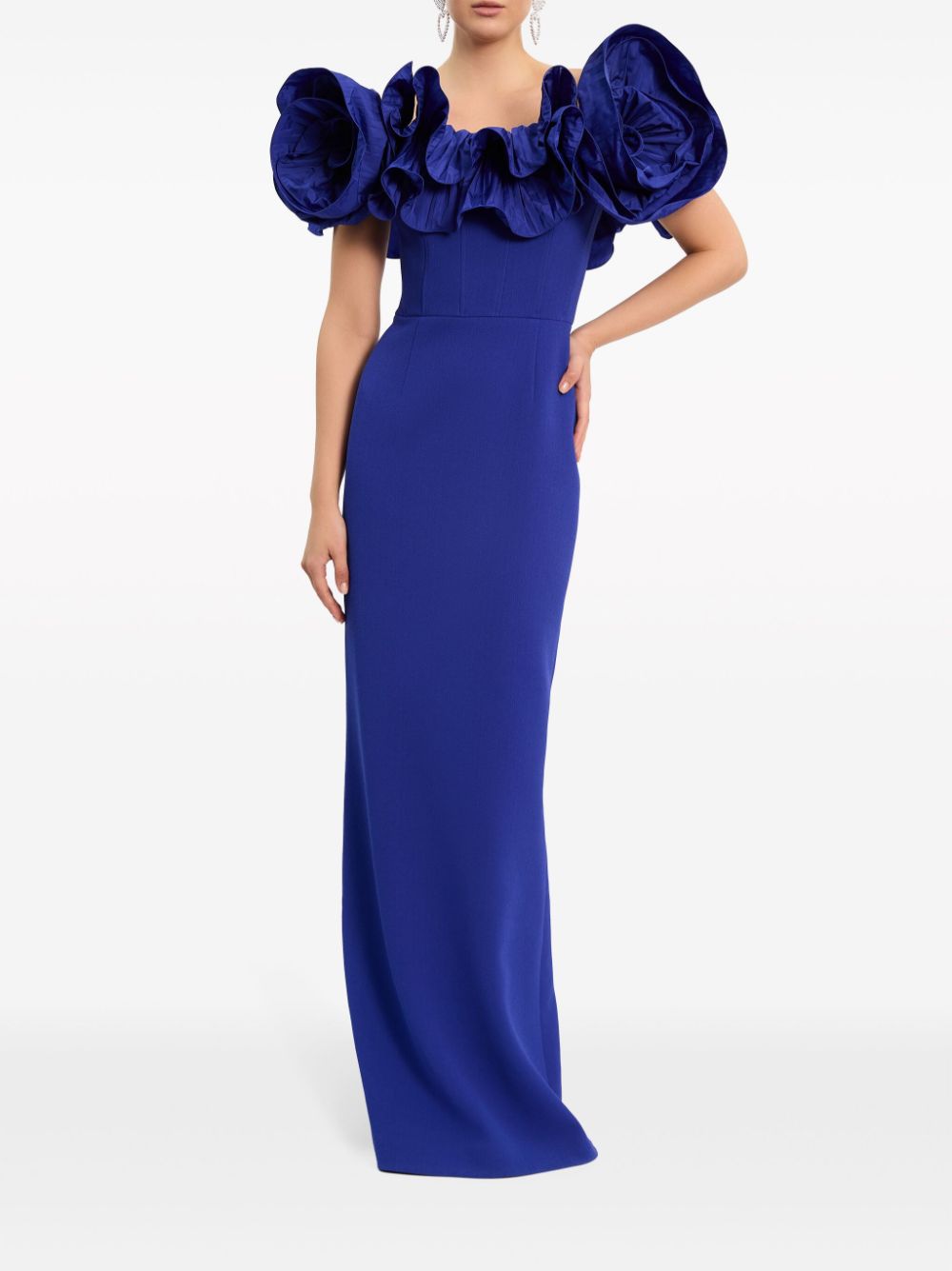Rebecca Vallance Maxi-jurk met kralen - Blauw