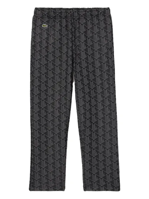 Lacoste Kids monogram-pattern cotton track pants