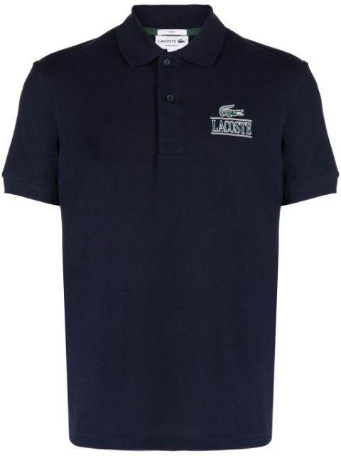 Lacoste logo-print cotton polo shirt