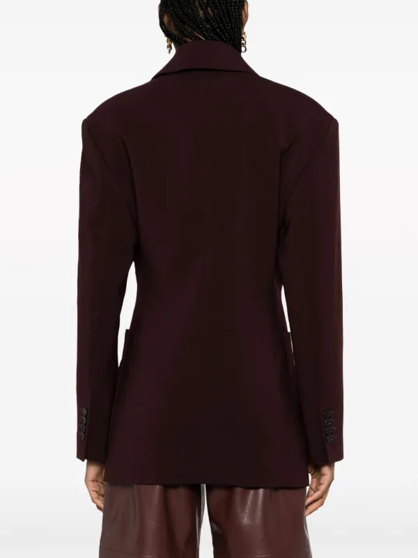 Lanvin single-breasted Blazer | Red | FARFETCH TR
