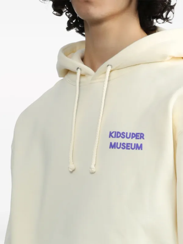 KidSuper logo-print Hoodie | Neutrals | FARFETCH