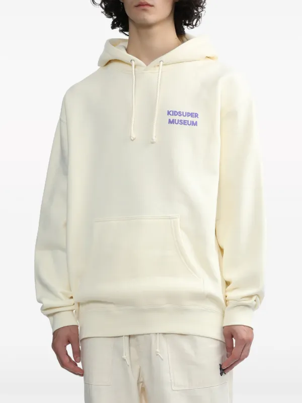 KidSuper logo-print Hoodie | Neutrals | FARFETCH