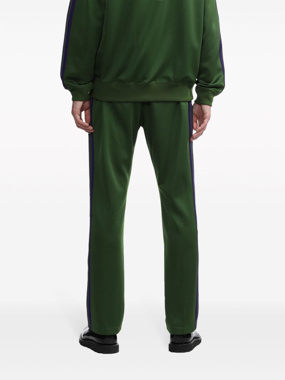 Shop Needles Logo-embroidered Track Pants In Green