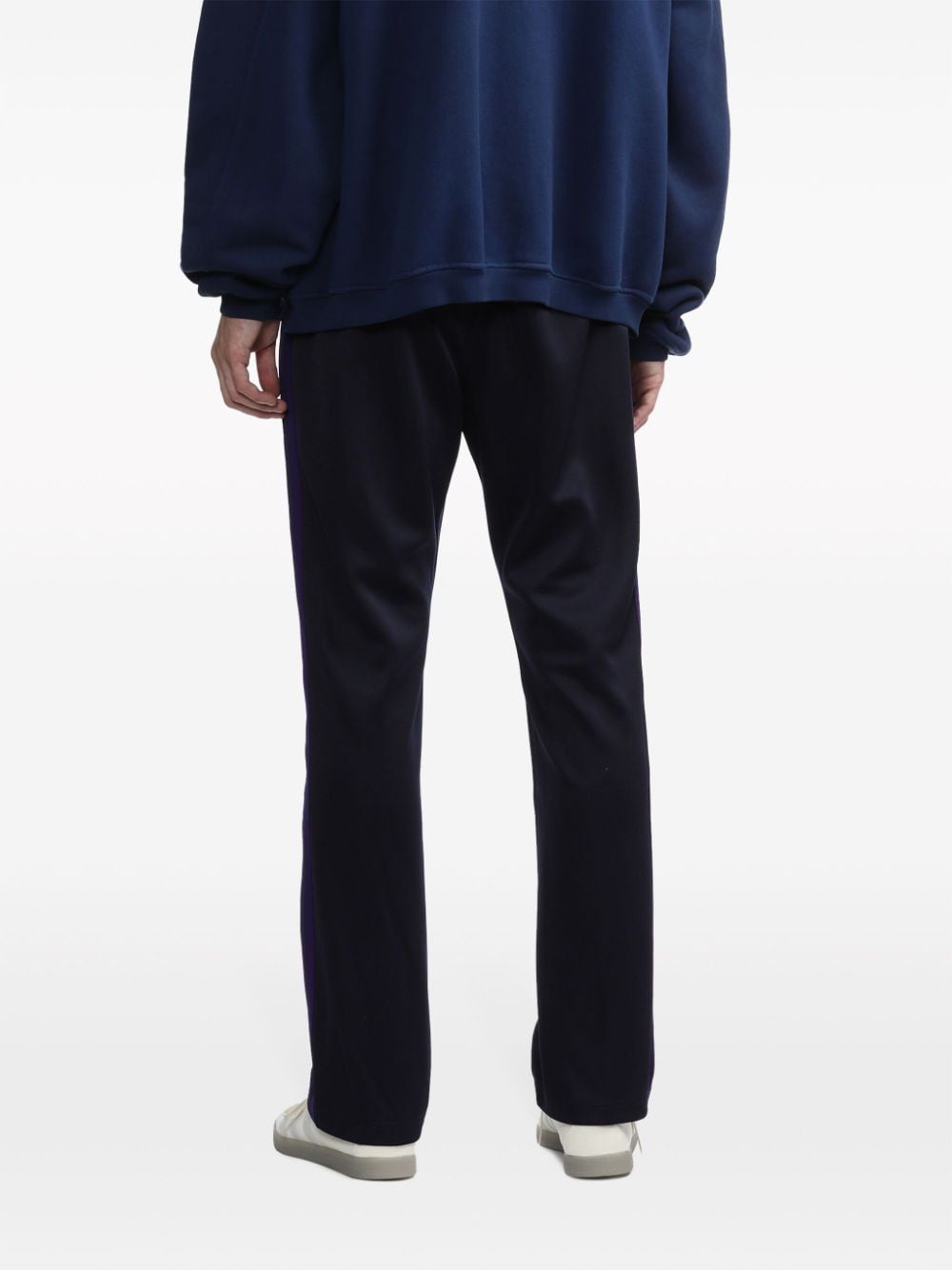 Shop Needles Logo-embroidered Track Pants In Blue