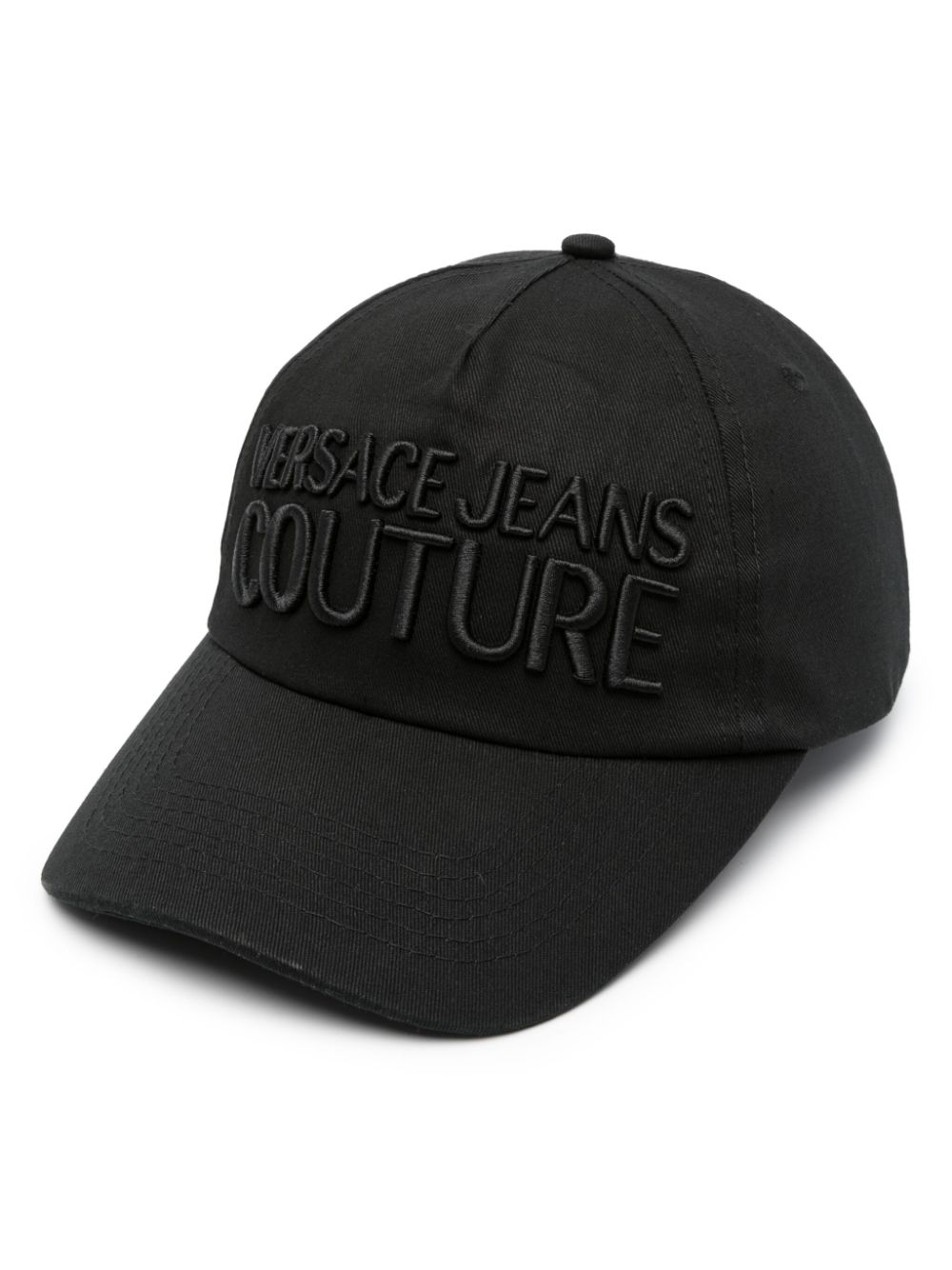 Versace Jeans Couture Logo-embroidered Cotton Cap In Black | ModeSens