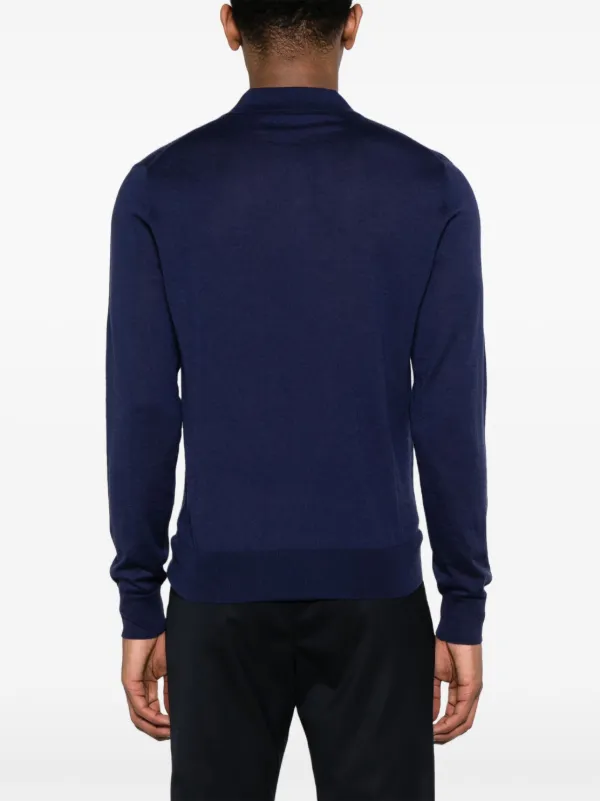 Corneliani ファインニット ポロシャツ | ブルー | FARFETCH JP